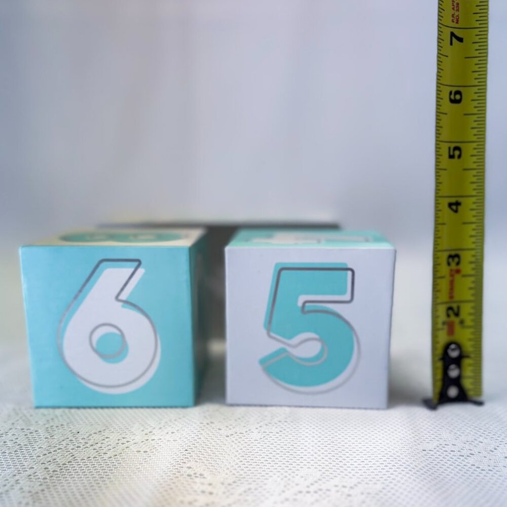 Newborn Milestone Blocks Days Months Years Nursery Decor Baby Gift Counting Toy - Picture 4 of 5